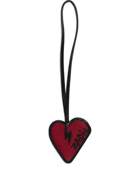  Zadig&voltaire Heart Lightning Keyring - Red 