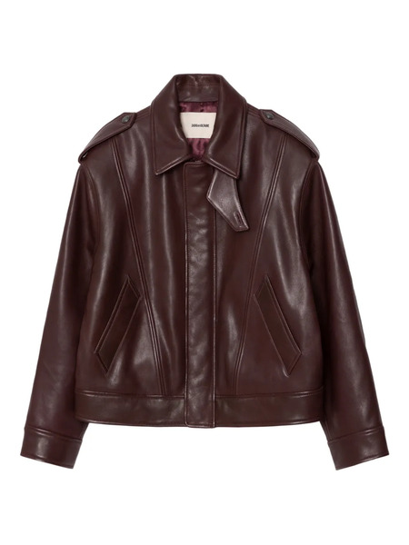  Zadig&voltaire Kimo Button Leather Jacket - Red 