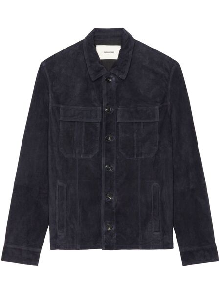 Zadig&voltaire Kuba Suede Jacket - Blue 