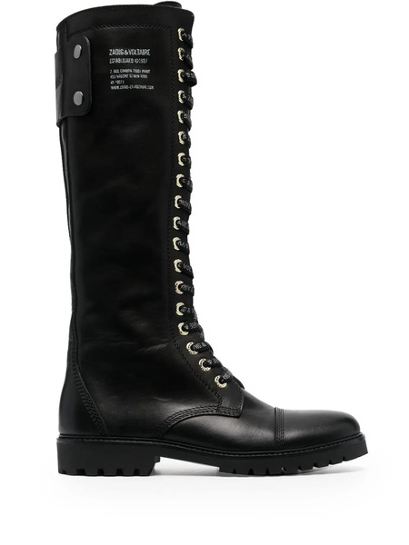  Zadig&voltaire Leather Knee-high Boots - Black 