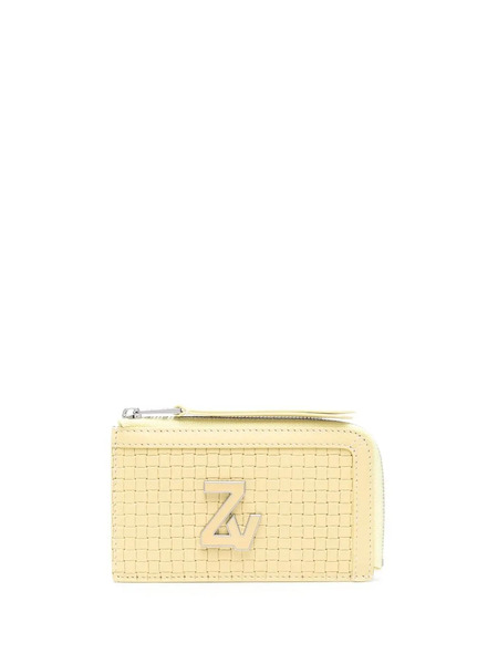 Zadig&voltaire Logo-plaque Medium Leather Wallet - Neutrals 