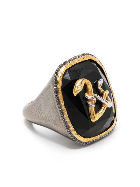  Zadig&voltaire Logo Plaque Ring - Silver 