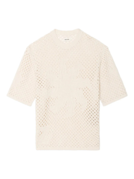  Zadig&voltaire Malyna Openwork T-shirt - Neutrals 