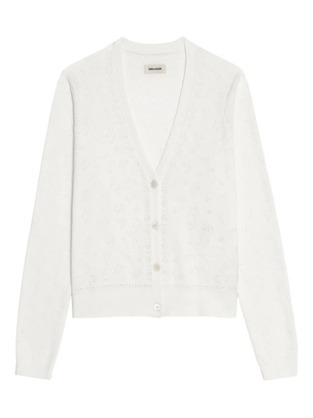  Zadig&voltaire Manala Patterned Cardigan - White 