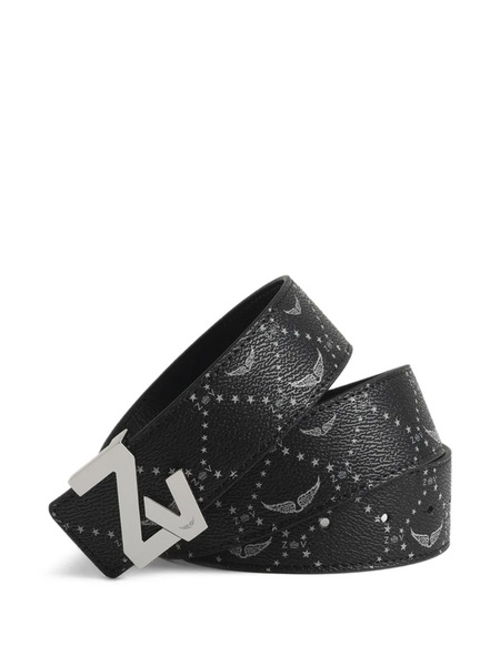  Zadig&voltaire Monogram-pattern Belt - Black 