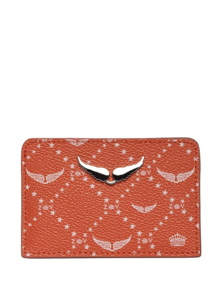  Zadig&voltaire Monogram Star-print Cardholder - Orange 