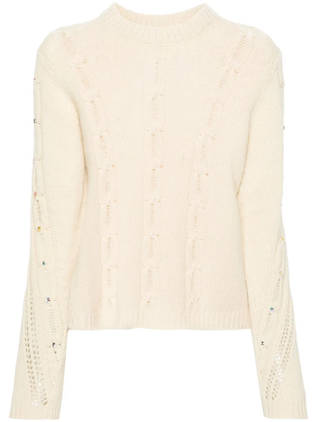  Zadig&voltaire Morley Cable-knit Jumper - Neutrals 