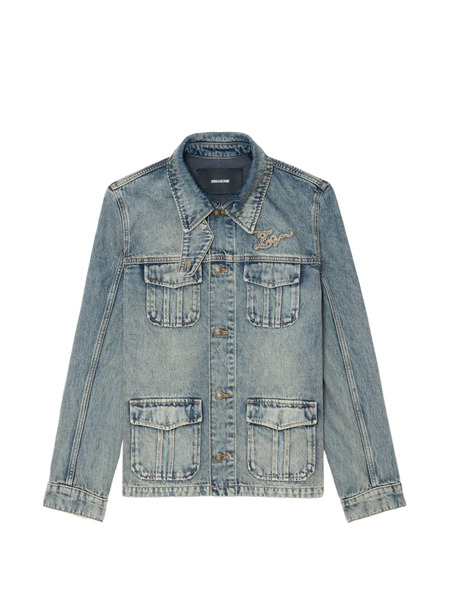  Zadig&voltaire Pocket Denim Jacket - Blue 