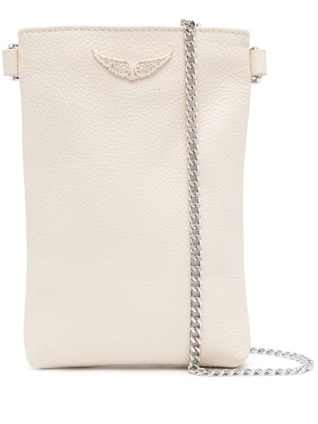  Zadig&voltaire Rock Leather Phone Pouch - Neutrals 