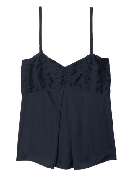  Zadig&voltaire Ruched Satin Top - Blue 