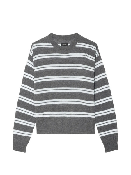  Zadig&voltaire Striped Swapy Sweater - Grey 