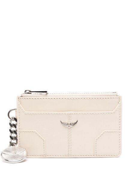  Zadig&voltaire Sunny Leather Card Holder - Neutrals 