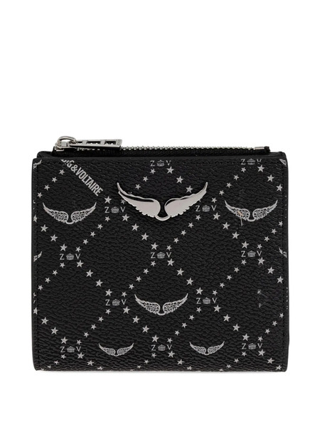  Zadig&voltaire Wings-plaque Zip-around Wallet - Black 