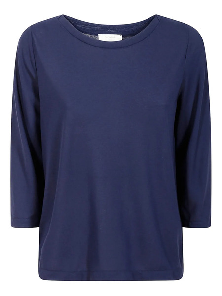  Zanone Boat-neck Top - Blue 
