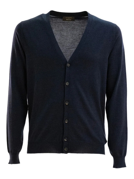  Zanone Buttoned Cardigan - Blue 
