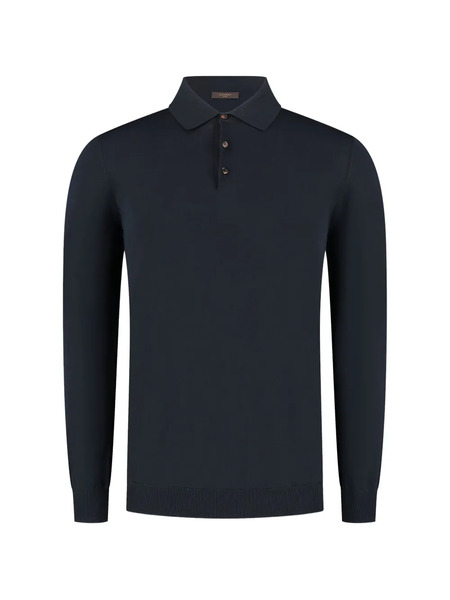  Zanone Buttoned Polo Shirt - Blue 