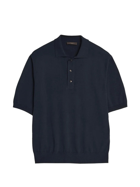  Zanone Buttoned Polo Shirt - Blue 