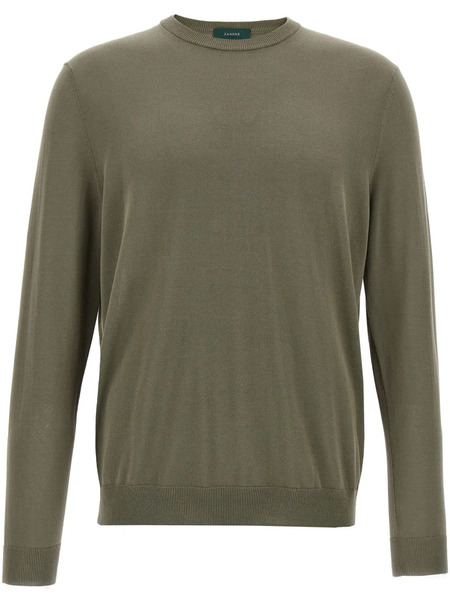  Zanone Cotton Sweater - Green 