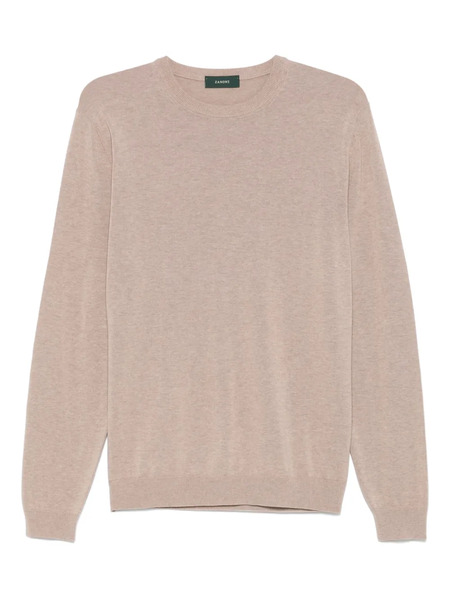  Zanone Fine-ribbed T-shirt - Brown 