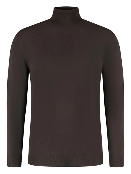  Zanone High-neck Sweater - Brown 