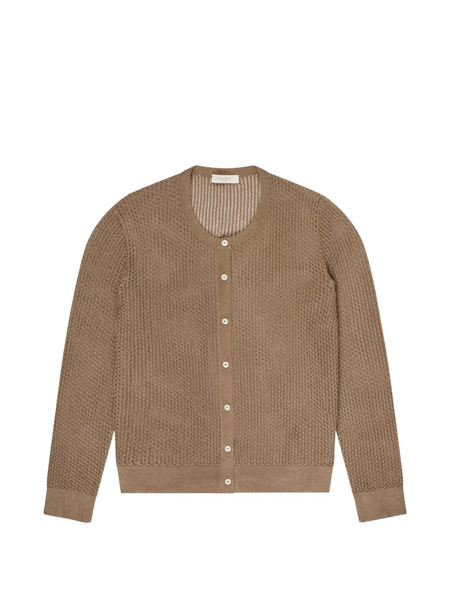  Zanone Open-knit Cardigan - Brown 