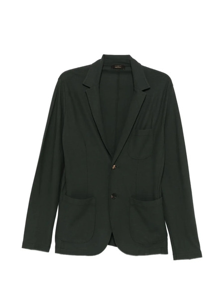  Zanone Patch-pocket Blazer - Green 