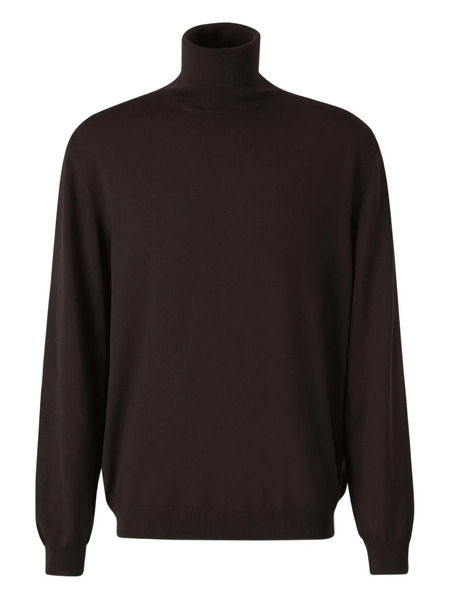  Zanone Roll-neck Jumper - Brown 