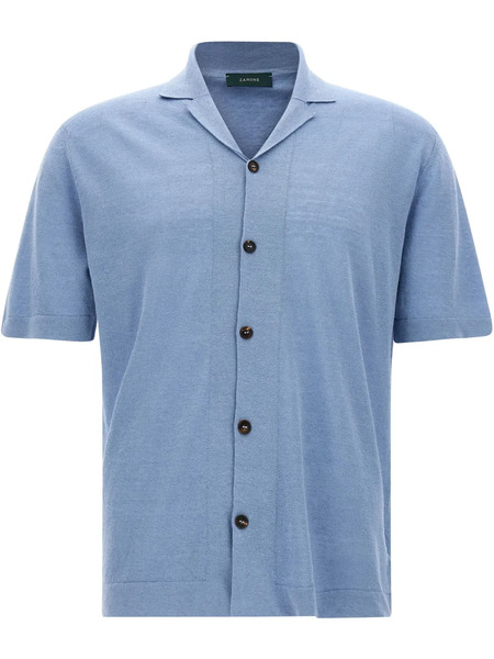  Zanone Short-sleeve Shirt - Blue 