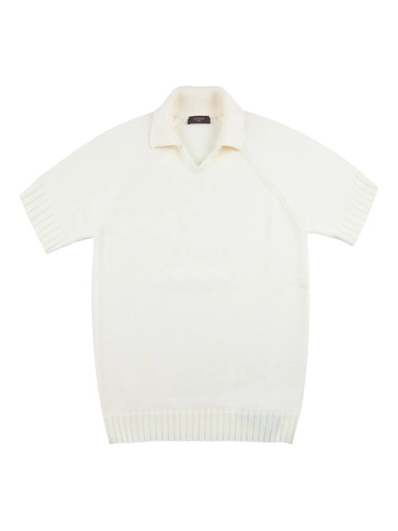  Zanone Short-sleeve Wool T-shirt - Neutrals 