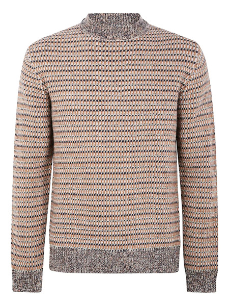  Zanone Textured Wool Sweater - Neutrals 