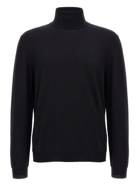  Zanone Turtleneck Cuffed-sleeve Sweater - Blue 