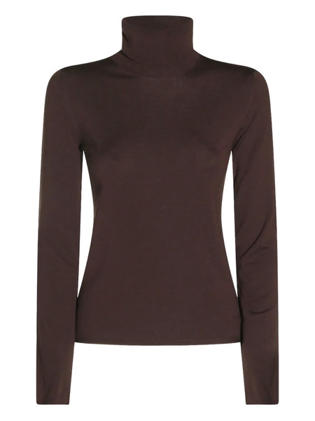  Zanone Turtleneck Long-sleeve Sweater - Brown 