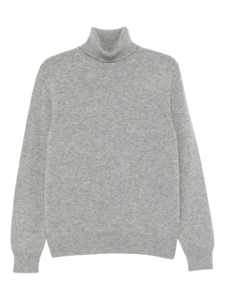  Zanone Turtleneck Ribbed-cuffs Sweater - Grey 