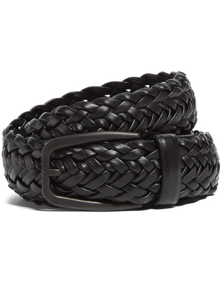  Zegna Braided Belt - Black 