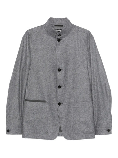  Zegna Button Pockets Jacket - Grey 