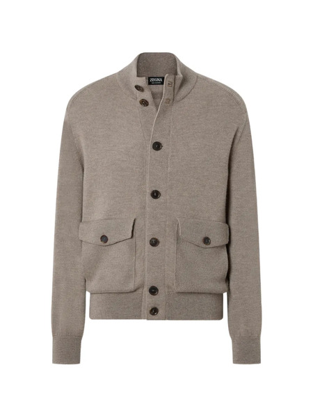  Zegna Button-up Cardigan - Neutrals 