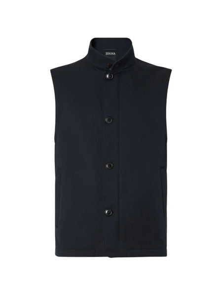  Zegna Button-up Gilet - Blue 