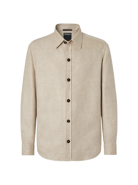  Zegna Button-up Shirt - Neutrals 