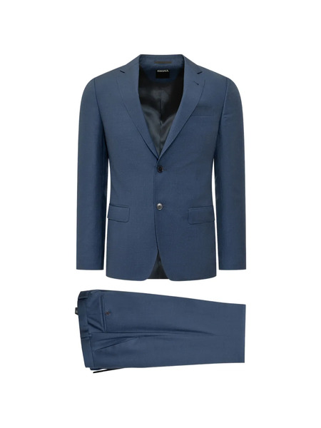 Zegna Button-up Wool Suit - Blue 
