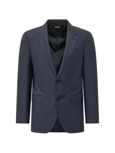  Zegna Buttoned Blazer - Blue 
