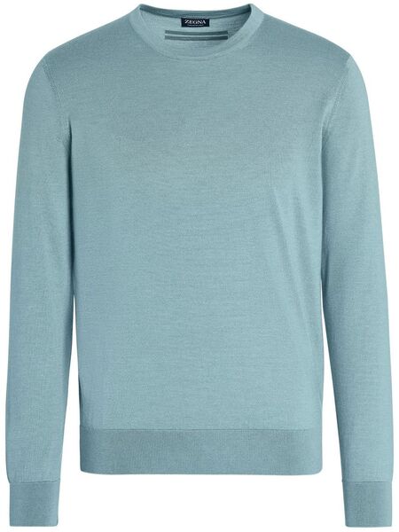  Zegna Cashseta Crew-neck Jumper - Green 