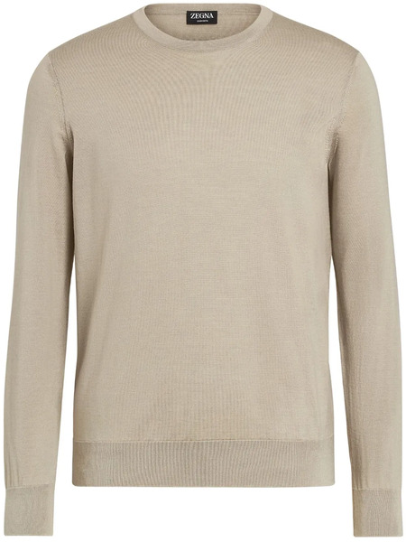  Zegna Cashseta Crew-neck Jumper - Neutrals 