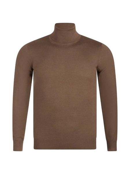  Zegna Cashseta Turtleneck Sweater - Brown 
