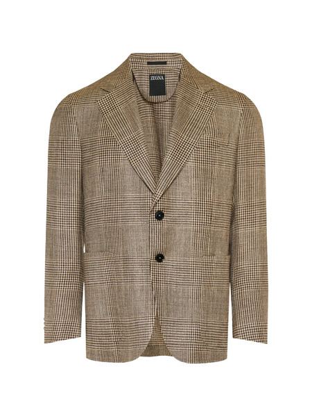  Zegna Check Jacket - Neutrals 