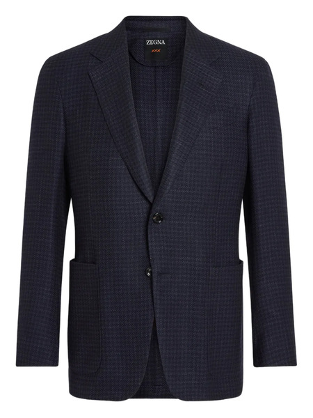  Zegna Checked Blazer - Blue 