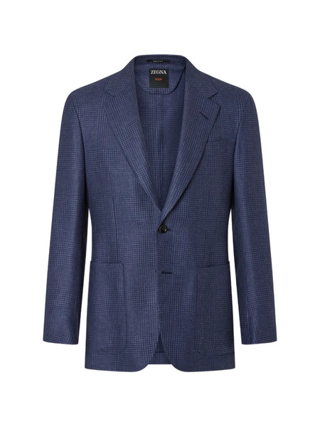  Zegna Checked Blazer - Blue 