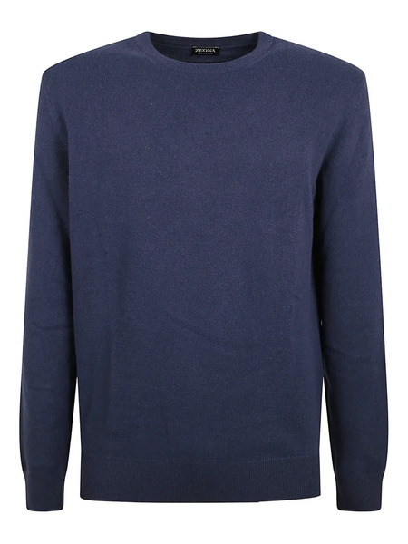  Zegna Crew-neck Sweater - Blue 