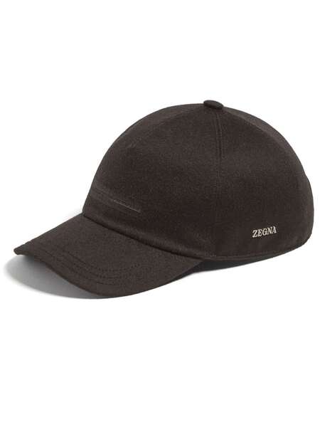  Zegna Felted Baseball Cap - Brown 