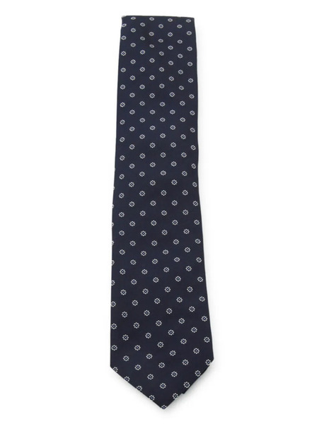  Zegna Floral-pattern Tie - Blue 