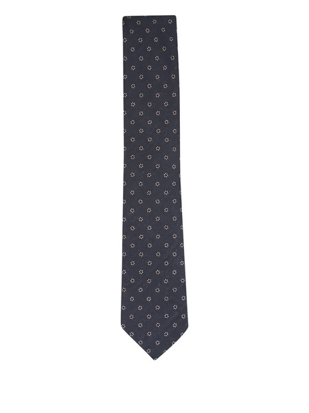  Zegna Floral Tie - Grey 